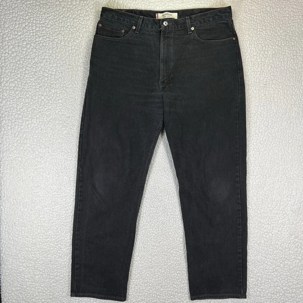 VTG Levi's 550 Relaxed Jeans Men's 38x32‎ USA Made Black Streetwear Grunge Y2K